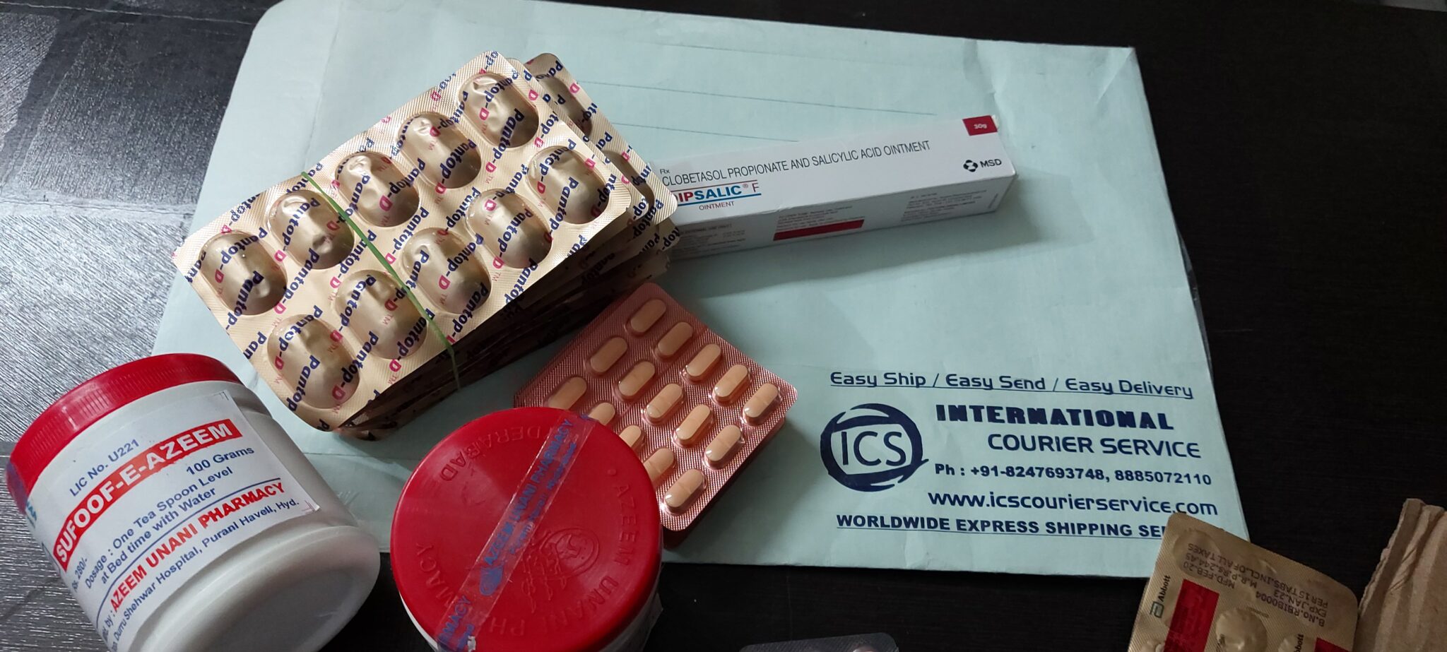 Can I send medicine from Hyderabad India to United States